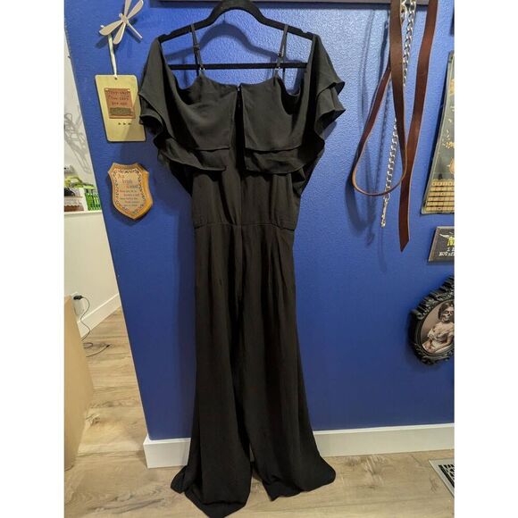 Sz S (16/0XL) City Chic Jumpsuit Split Front NWT - Picture 5 of 9